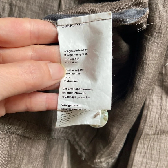 Marcona linen ruffled long sleeve lightweight jacket Sz 14 - Picture 12 of 16